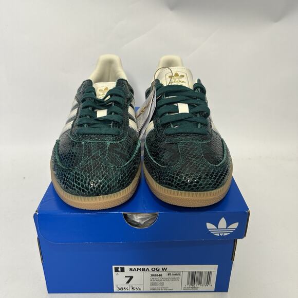 adidas Samba OG Snakeskin Pack - “Collegiate Green” JR8848 - Picture 2 of 6